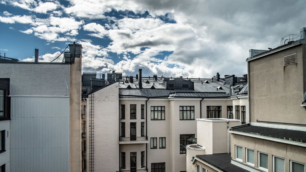 Rakennuksia Helsingin Punavuoressa.
