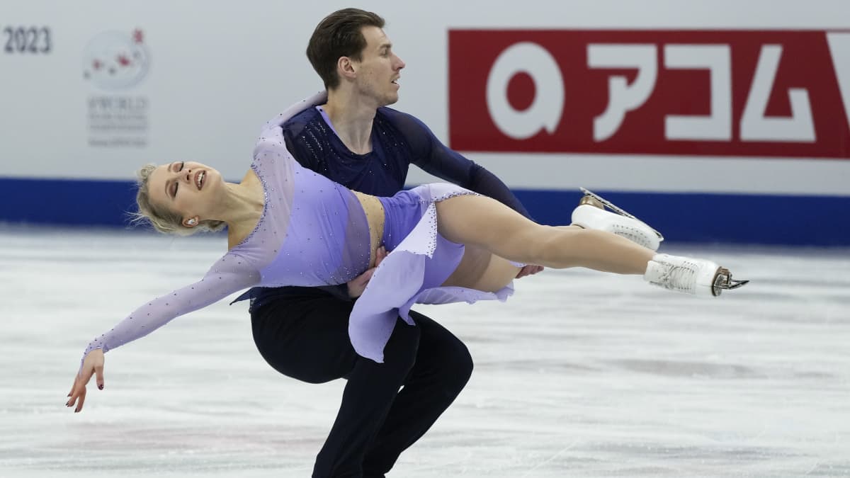 Juulia Turkkila ja Matthias Versluis MM-kisoissa.