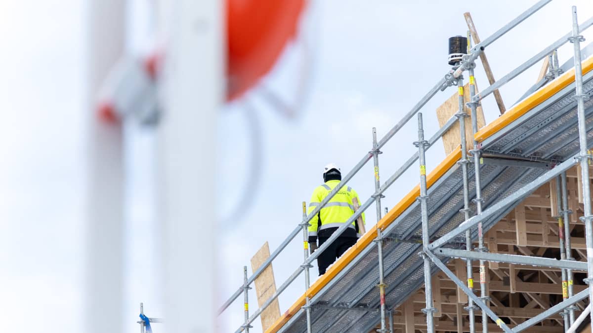 Satamaravintola Viilu rakennetaan Jyväskylän satamaan.