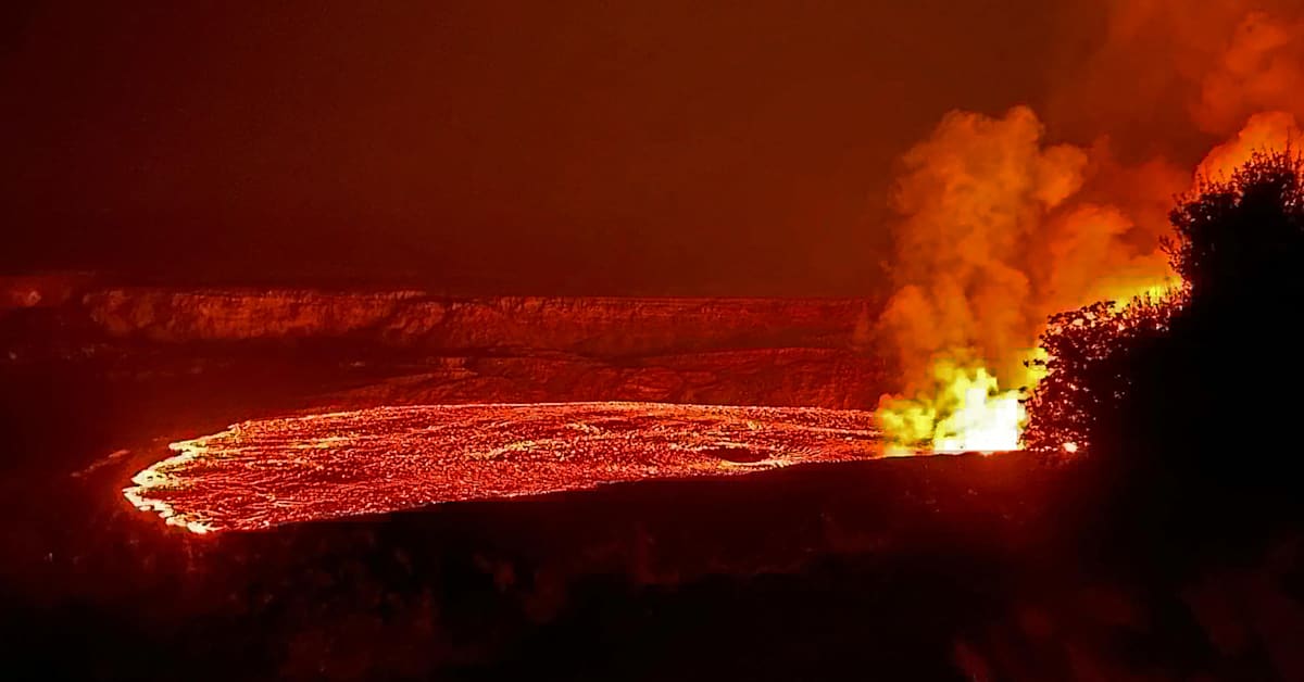 Katso, miten tulivuori syöksi laavaa satojen metrien korkeuteen Havaijilla