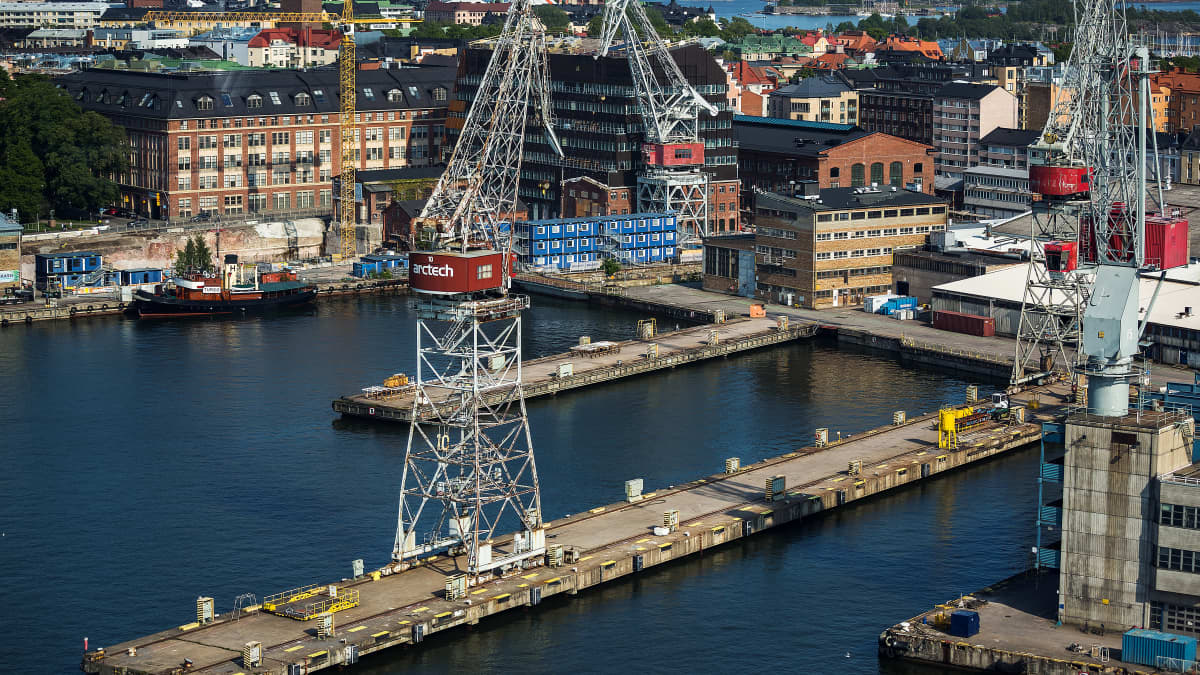 Ilmakuva: Helsingin telakka
