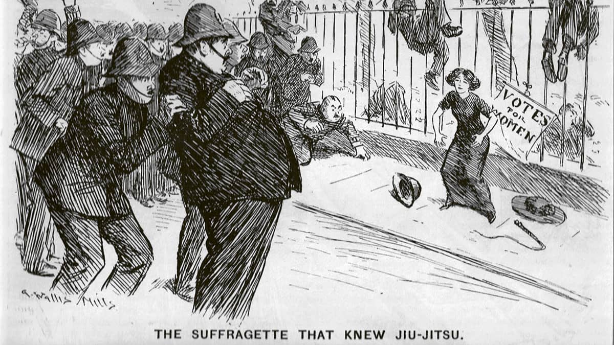 Historiallinen kuva suffragettistä