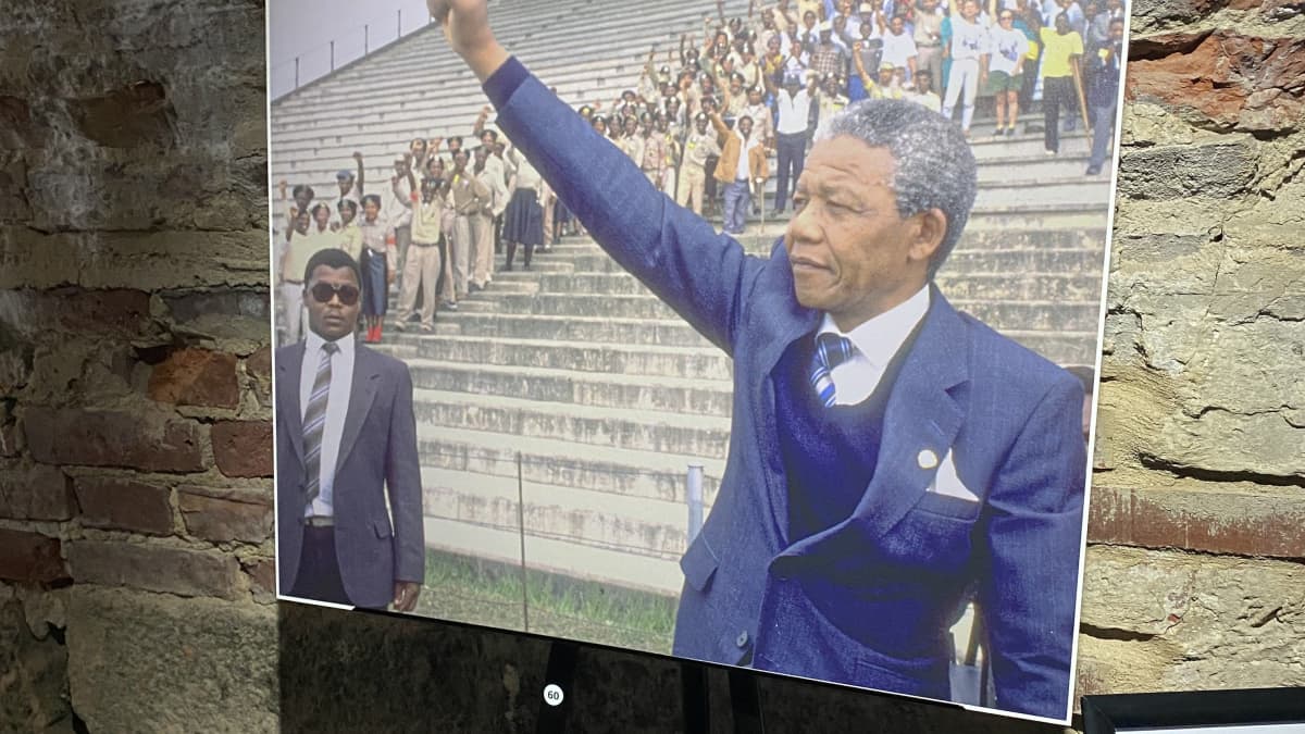 Rauli Virtasen ottama valokuva Nelson Mandelasta