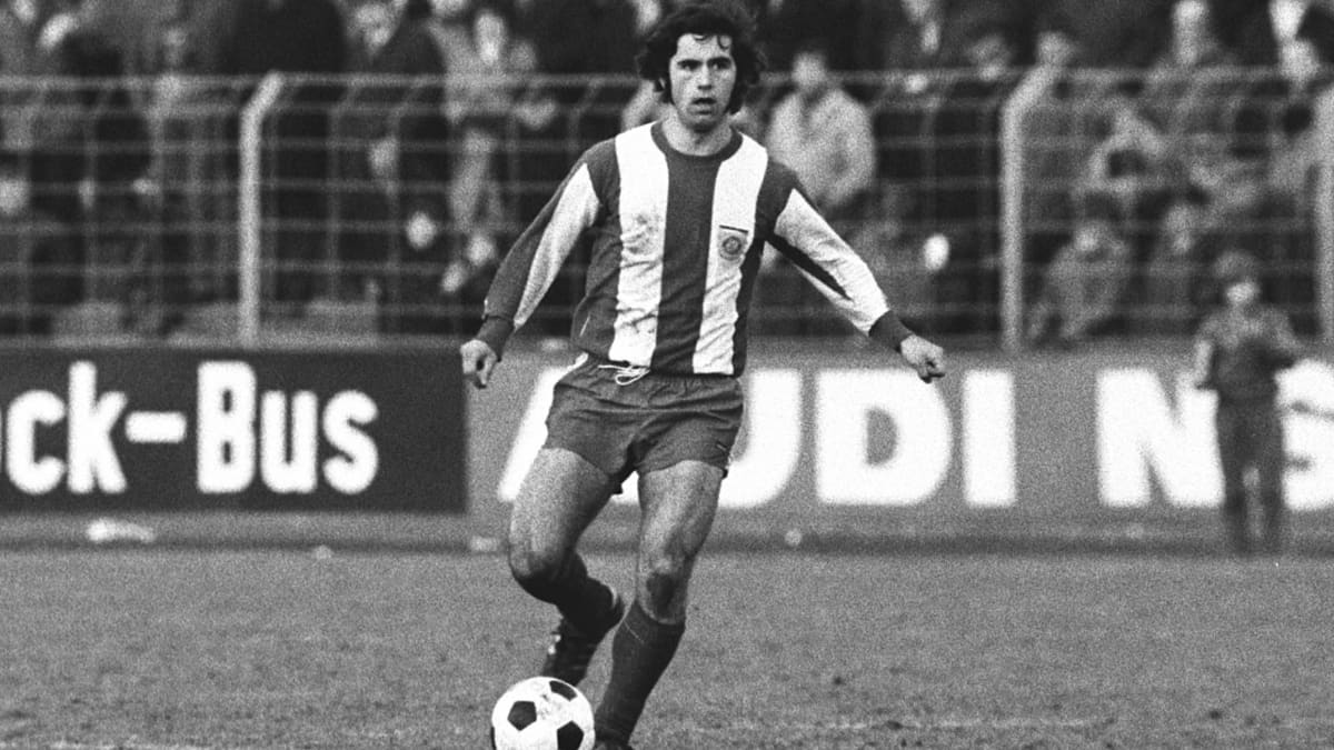 Gerd Müller Bayern Münchenin paidassa 1972.