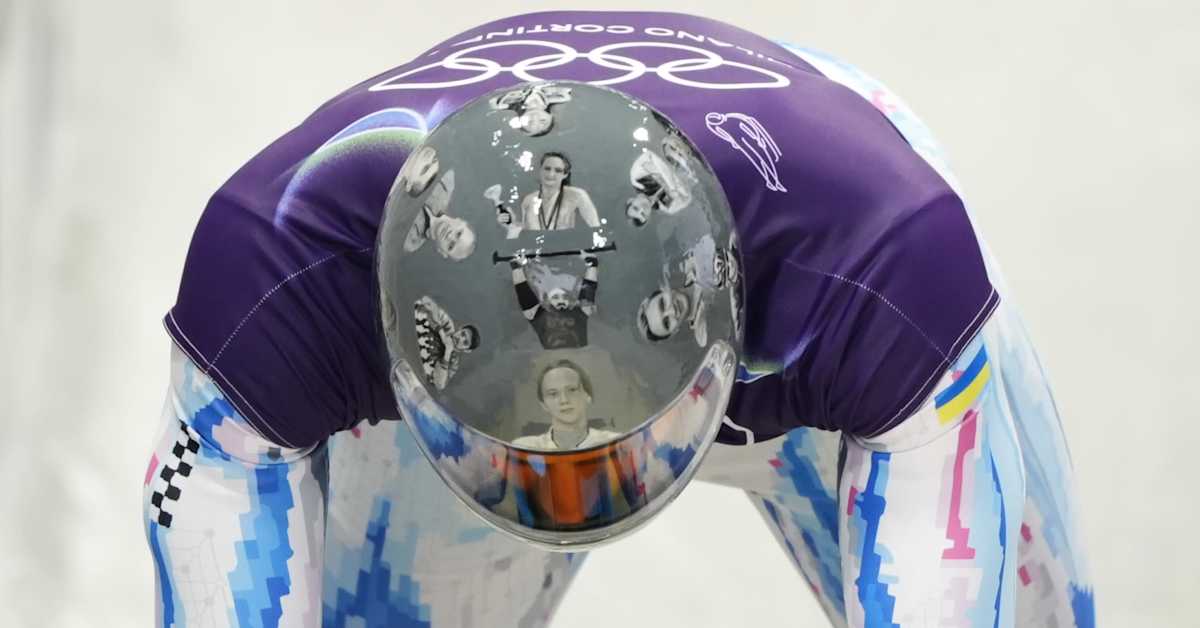 Ukrainalaisen skeleton-kilpailijan kypärässä sotaa käsittelevä kuvitus – sanoo KOK:n kieltäneen käytön