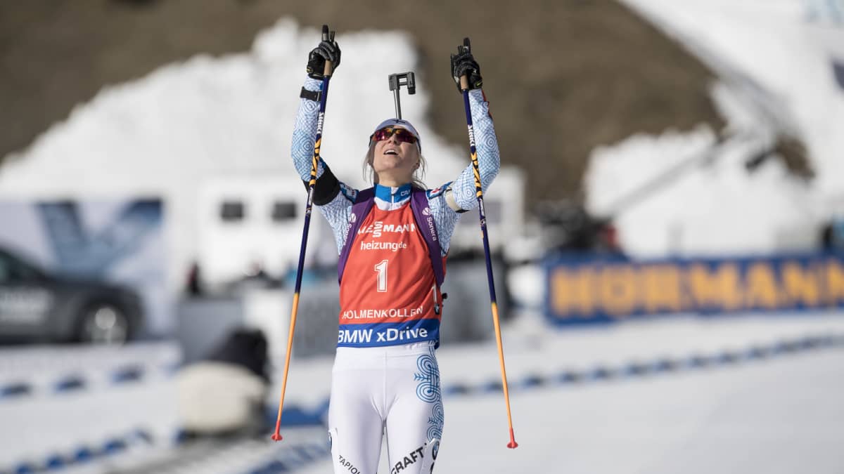 Mari Eder tulee voittajana maaliin Holmenkollenilla 2017