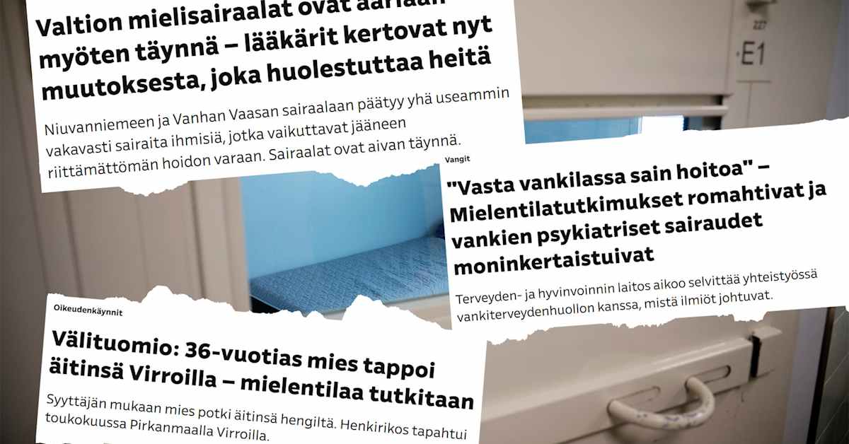 Mielentilatutkimuksiin on kuukausien jono – nämäkin murhista epäillyt odottavat pääsyä tutkimukseen