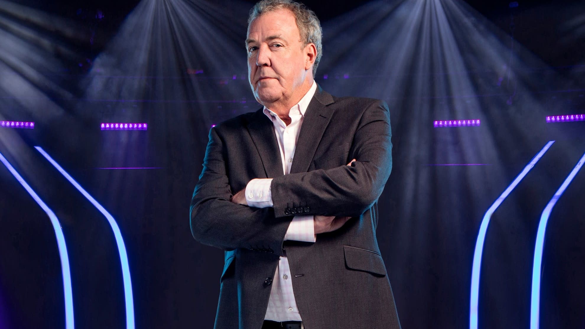 Jeremy Clarkson juontaa Britannian "Haluatko miljonääriksi?" -ohjelmaa.