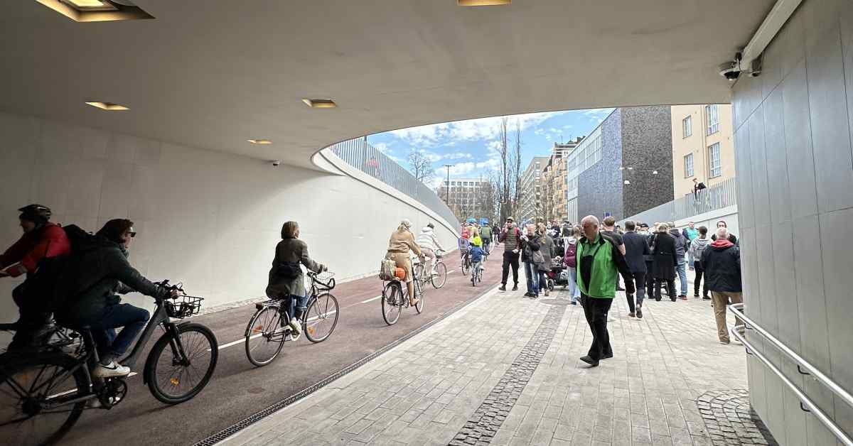 Helsinki hopes to attract 10,000 cyclists a day through new train station tunnel - Vimarsana News