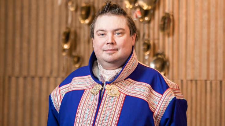 Saamelaiskäräjien puheenjohtaja Tuomas Aslak Juuso.