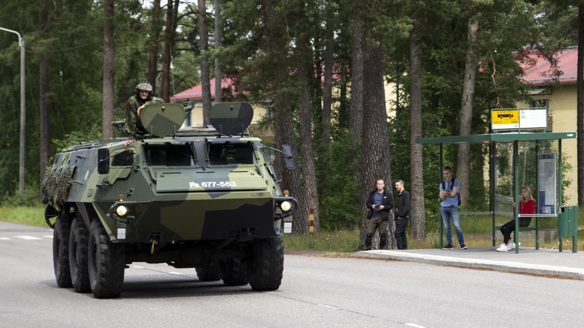 Varusmies Pasissa Santahaminan varuskunnassa heinäkuussa 2019