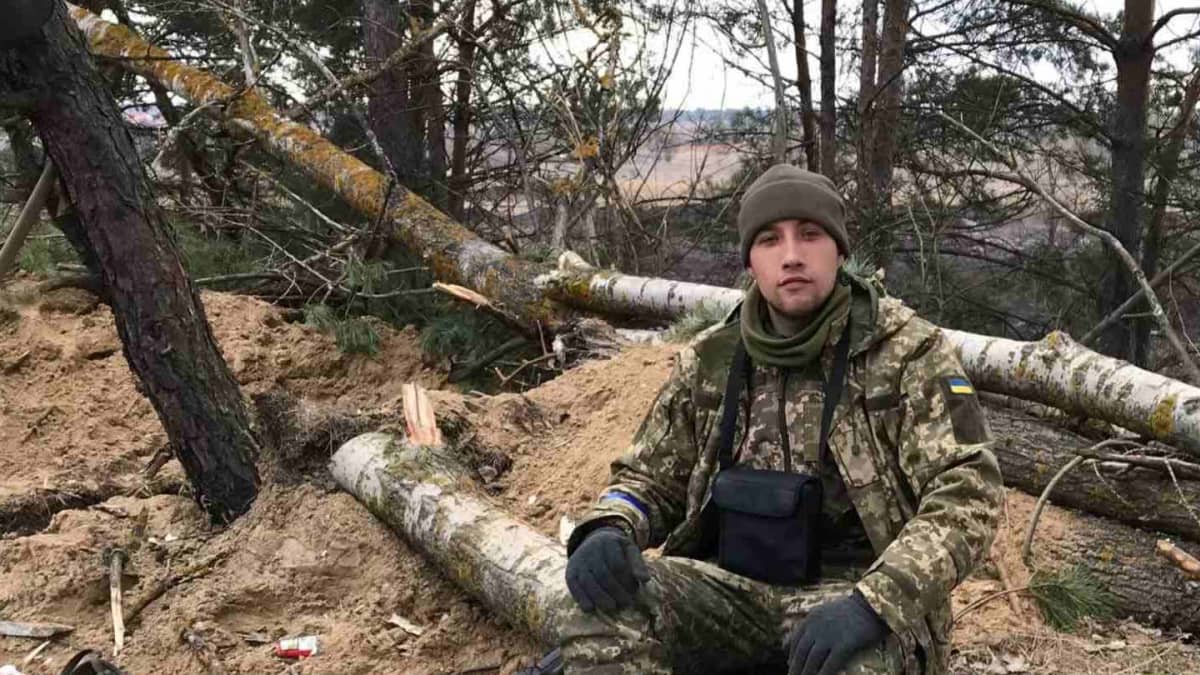Ukrainalainen sotilas sodassa 