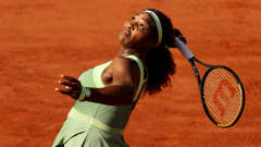 Tennispelaaja Serena Williams Ranskan avoimissa.