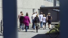 ulosmarssi Nokian Salon tehtaalla