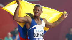 Alex Quinonez saavutti MM-pronssia miesten 200 metrillä Qatarin Dohassa.