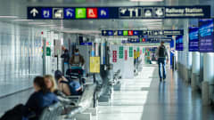 Helsinki-Vantaa lentoasema. 26.3.2021
