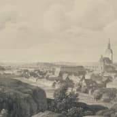 Näkymä Turusta, alkuperäisen kuvan tekijä Carl von Kügelgen