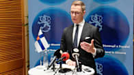 Presidentti Alexander Stubb mediatilaisuudessa.