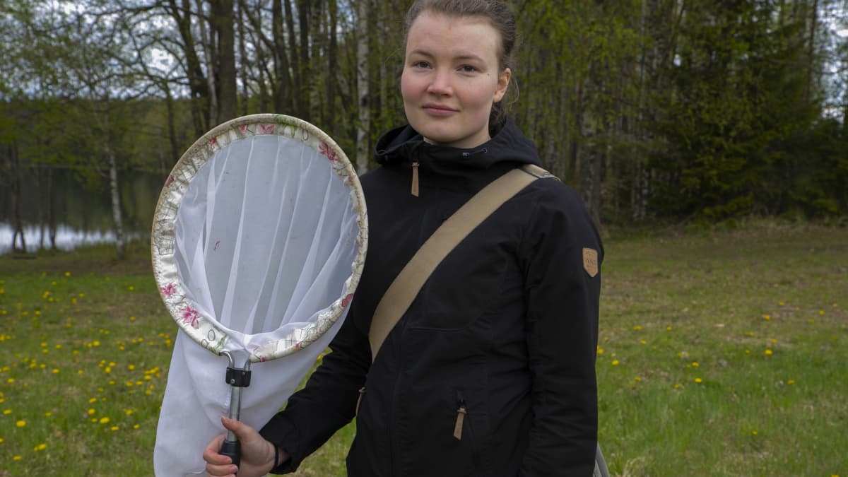Ida-Maria Huikkonen haavin kanssa