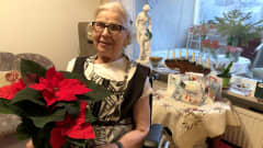 85-vuotias Hertta-Sisko Eronen on yksi tuhansista jouluisen kukkayllätyksen saajista