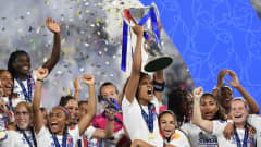 Lyon juhli jälleen Mestareiden liigan voittoa toukokuussa 2022.