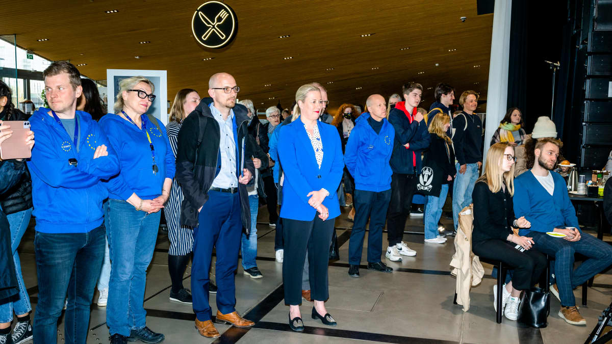Jutta Urpilainen Oodissa.