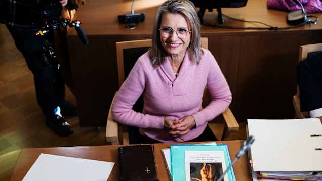 Päivi Räsänen korkeimmassa oikeudessa.