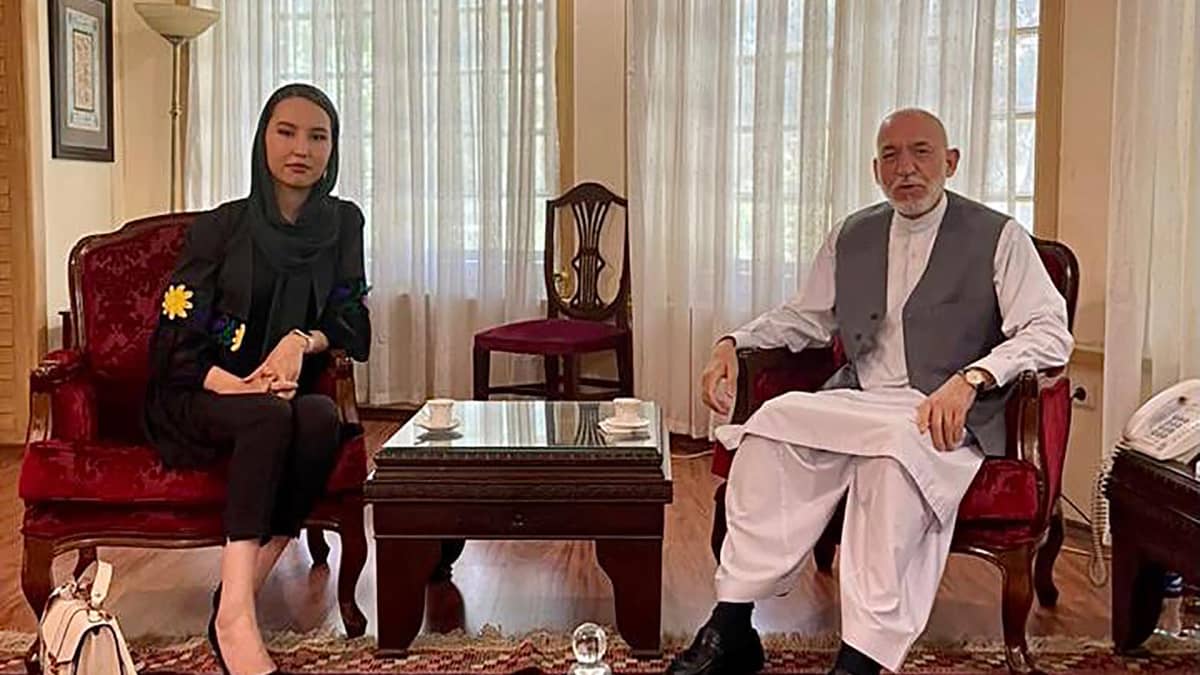Zahra Karimy tapasi kesällä Afganistanin entisen presidentin Hamid Karzain.