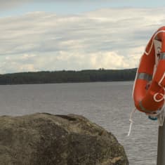 Hiukan ranta Sotkamossa.