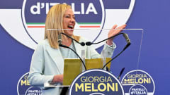 Vaalivoittaja Giorgia Meloni lupasi yhdistää Italian