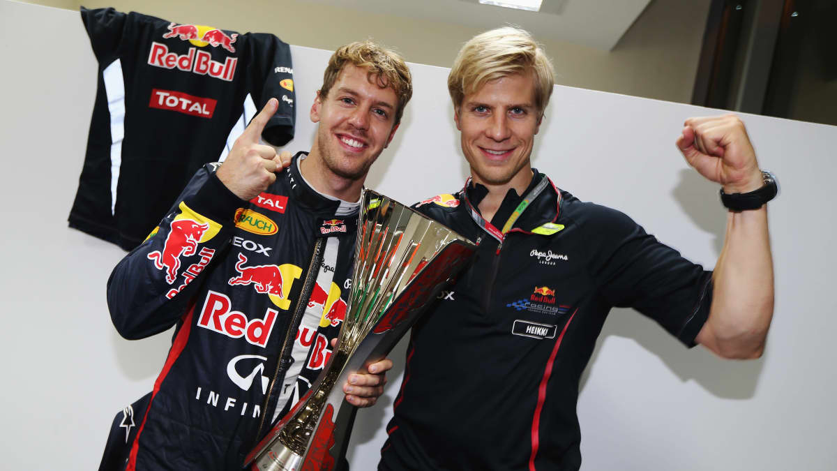 Sebastian Vettel ja Heikki Huovinen