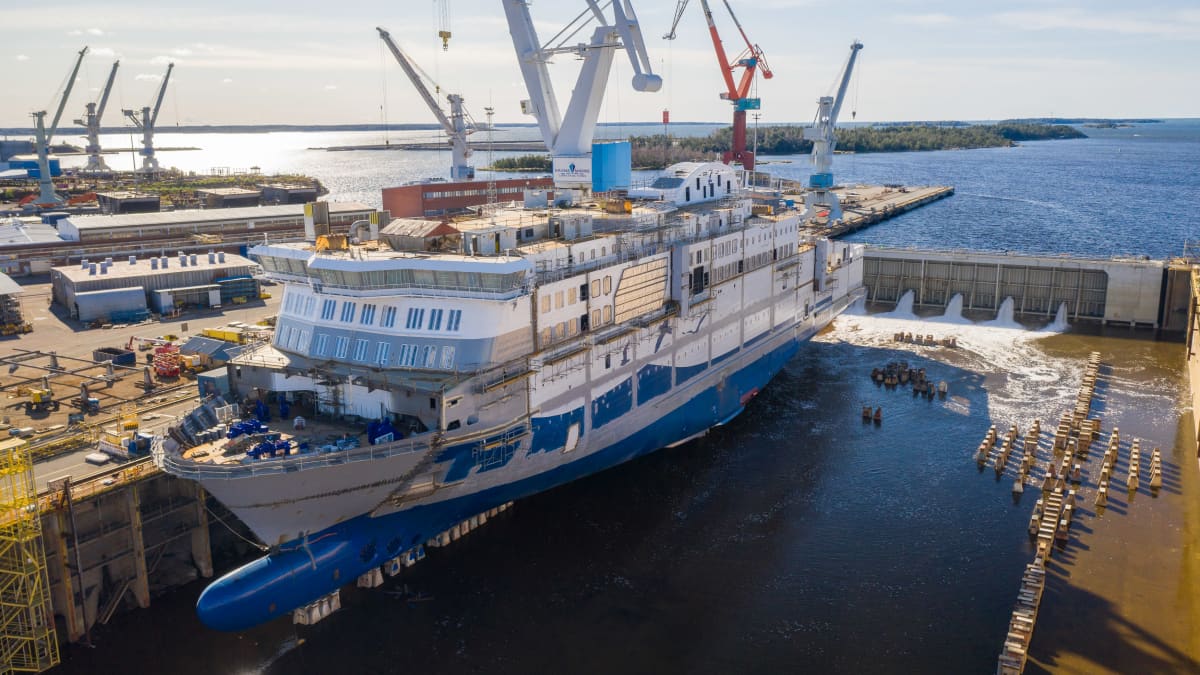 Aurora Botnia -laivaa rakennetaan Rauman telakalla