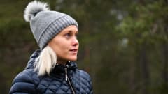 Laura Salminen ute i naturen, december 2020