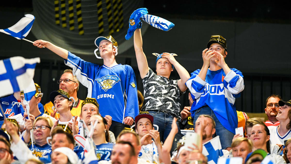 Finlands fans, ishockey-VM 2018.