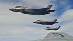 F-35A-hävittäjiä Floridassa.