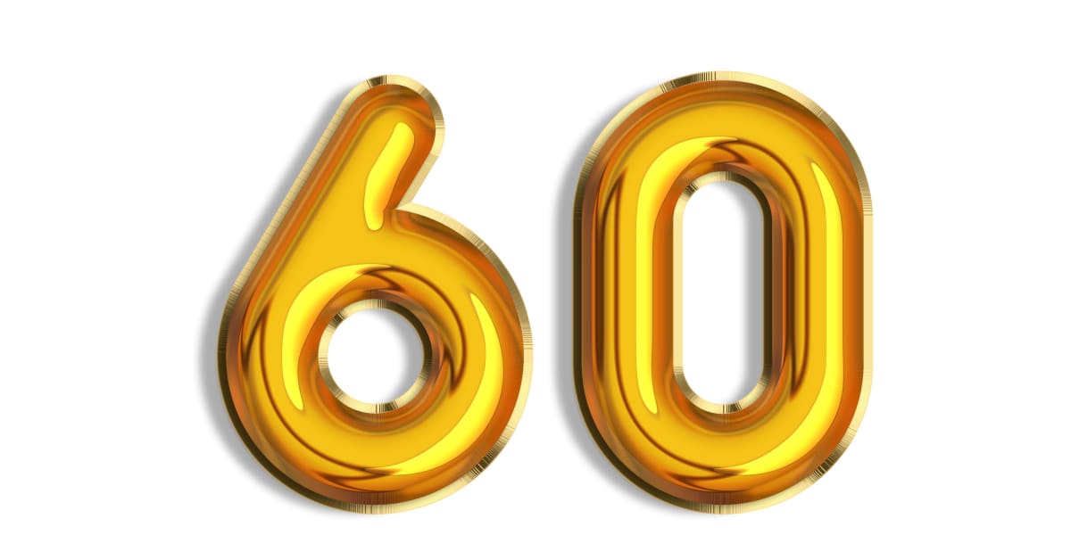 Цифра 80 красивая на прозрачном фоне