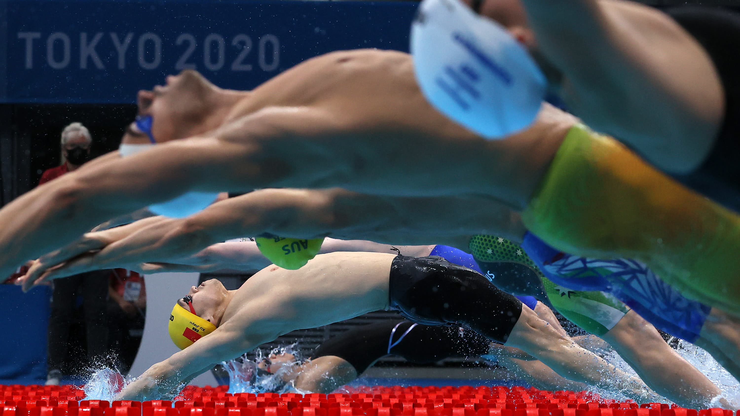 Uimareita Tokion olympialaisissa.