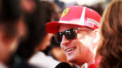 Kimi Räikkönen intervjuas