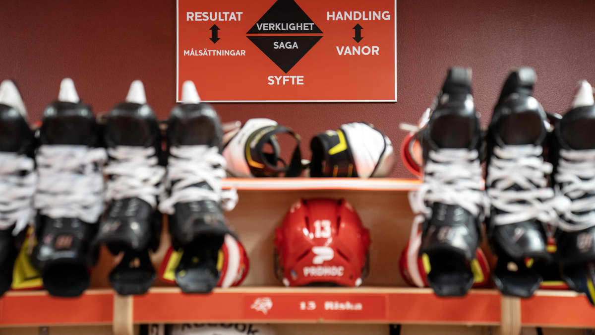Sportin kopissa on totta kai ohjeita ruotsiksi.