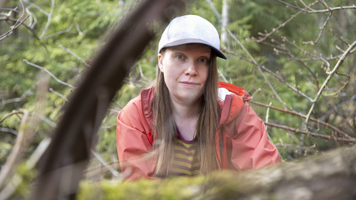 Sanna Vuorensyrjä Kahtoilammella. 