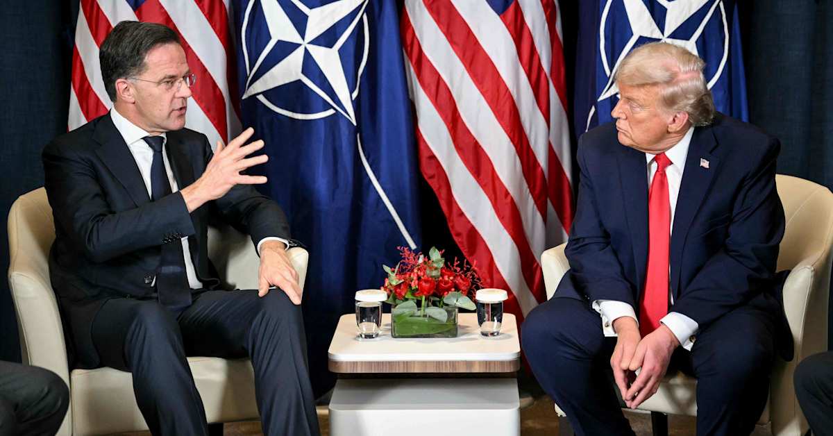 Rutte: Keskustelu Trumpin kanssa oli ”suora ja avoin” – Trump julkaisi Natoa kritisoivan viestin tapaamisen jälkeen