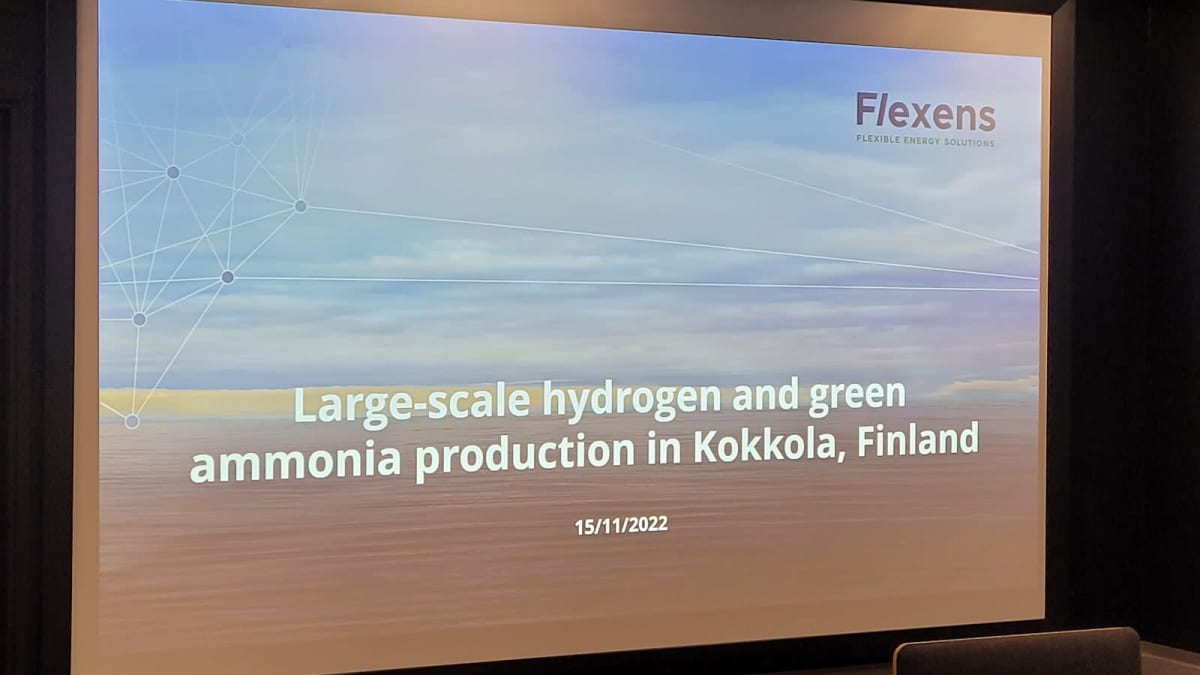 Kokkolaan suunnitteilla Suomen suurin vihreän vedyn hanke – vihreälle  ammoniakille on maailmalla kysyntää