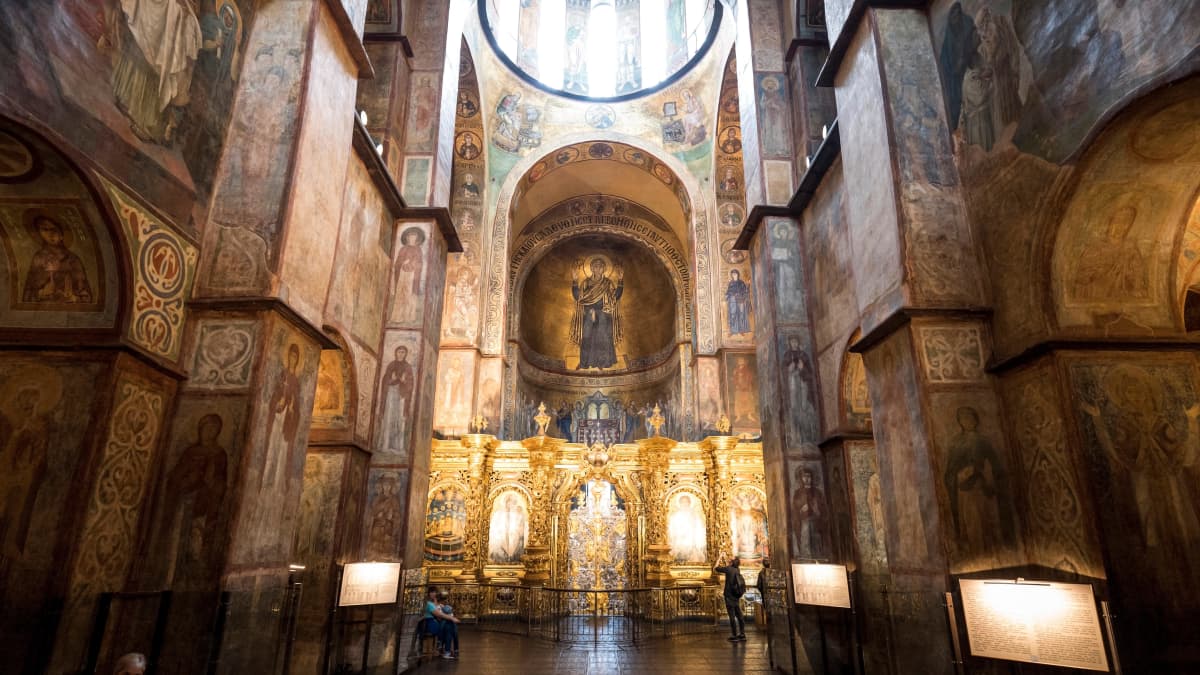 Pyhän Sofian katedraalin ikoneita.