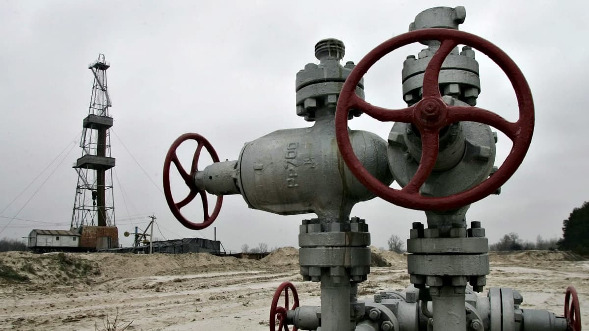 Gazprom katkaisi kaasun Ukrainalta joulukuun lopussa 2005. Kuvassa kaasunjakeluasema Poltavan kaupungin lähellä, 330 kilometriä itään pääkaupunki Kiovasta.