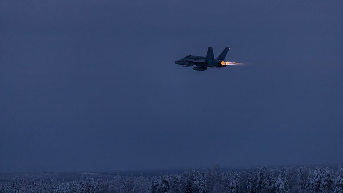 F/A-18 Hornet -monitoimihävittäjä.
