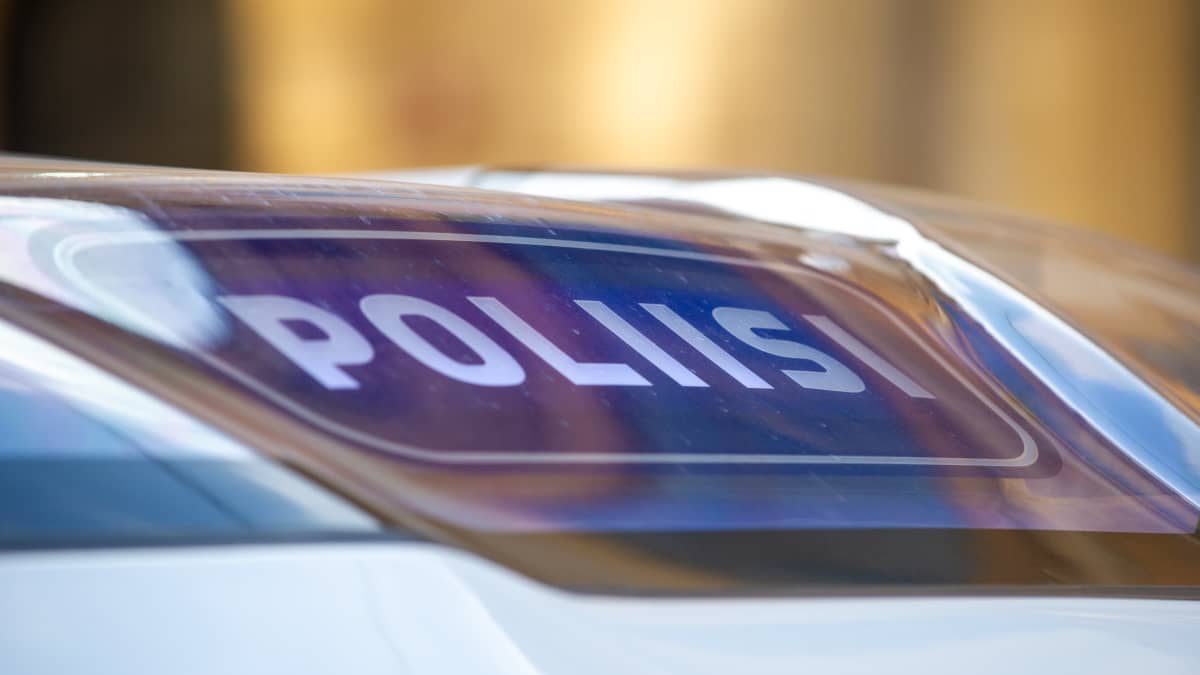 Poliisiauto Helsingissä. 3.3.2021.