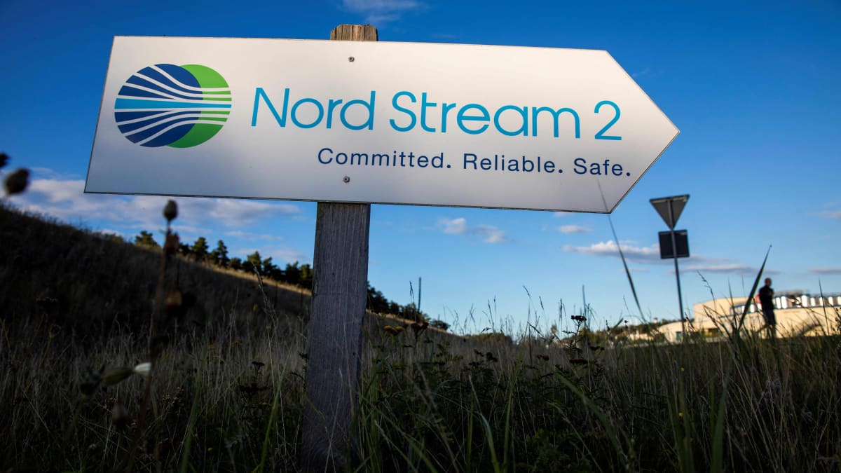 Nord Stream 2 -kyltti.
