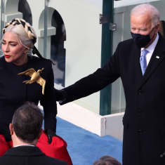 Lady Gaga esiintyi presidentti Joe Bidenin virkaanastujaisissa.