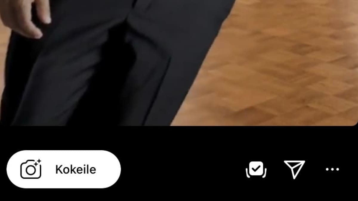 Instagramin Linnan juhlat -kameratehosteen asennuspainikkeet.