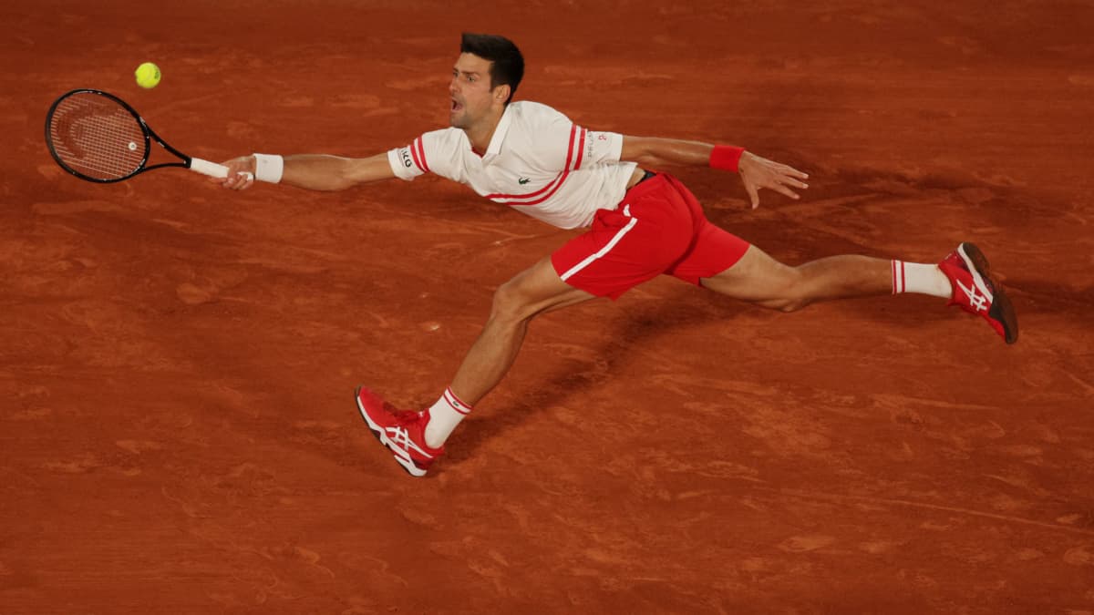 Novak Djokovic Ranskan avointen välierät 12.6.2021